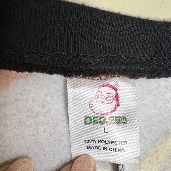 Dec 25th Cat Santa Hat Snowflake Christmas One Piece Pajamas - Picture 3 of 6